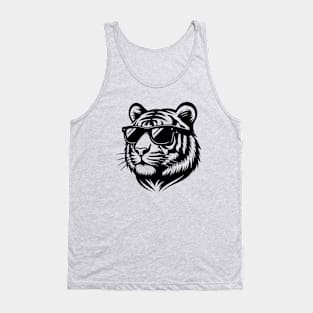 Tiger Wearing Sunglasses Tank Top